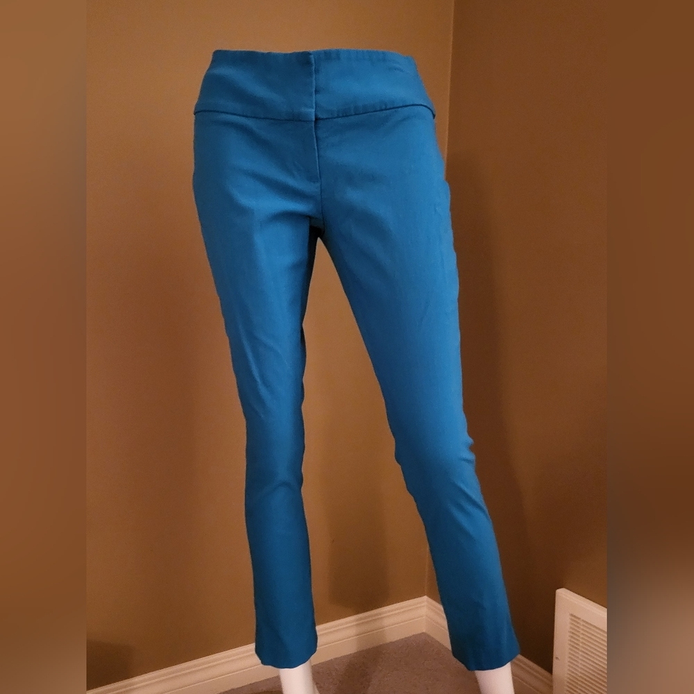 Suzy Shier Teal Ankle Pants